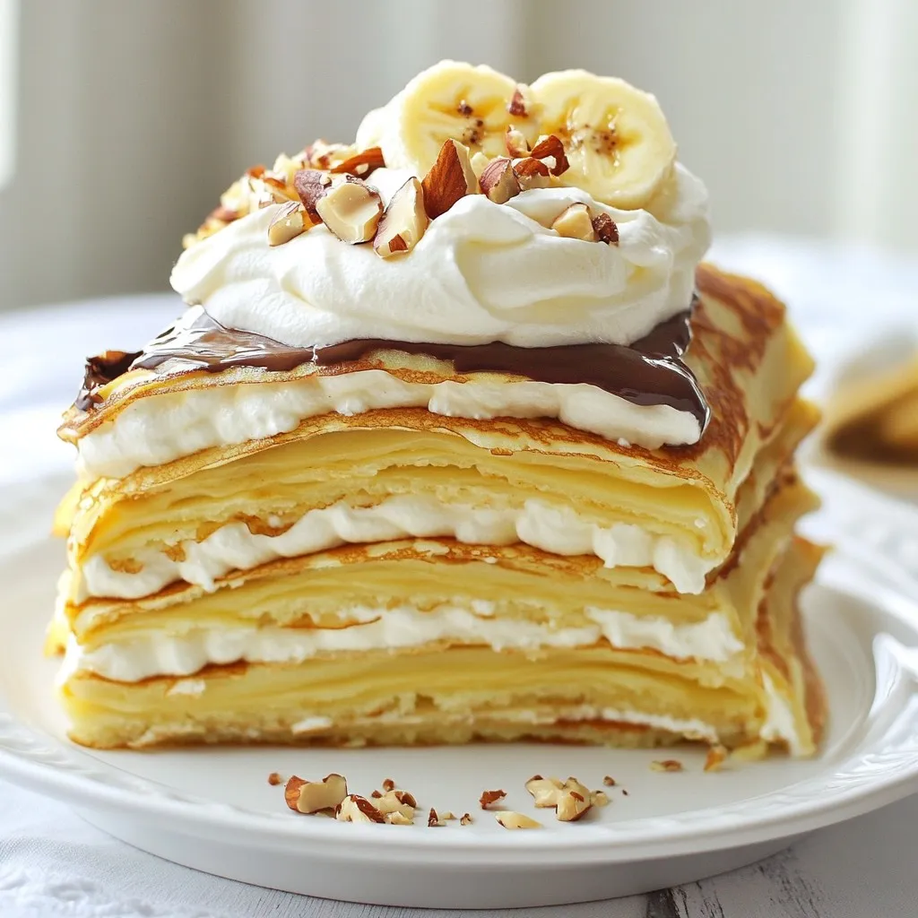 Delicious Banana Nutella Crepe Cake Recipe to Enjoy