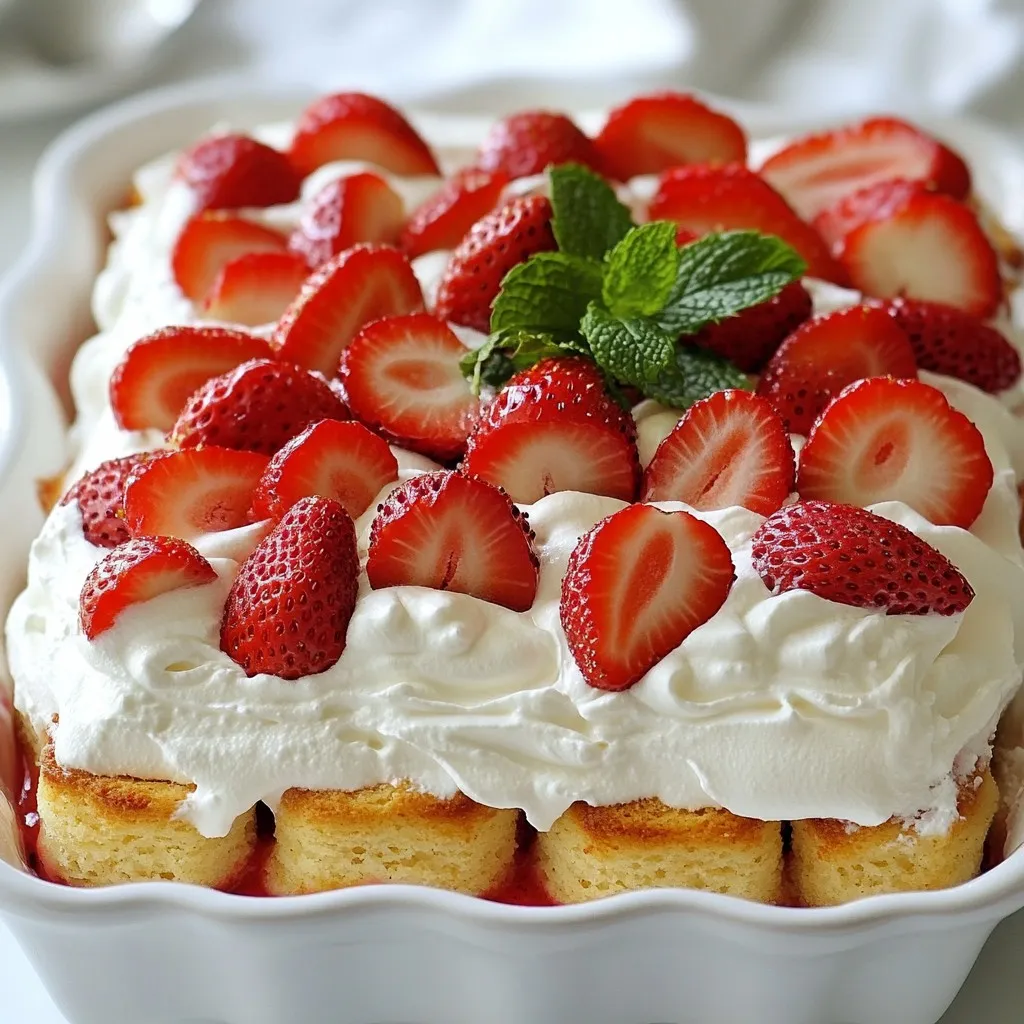 Strawberry Shortcake Icebox Cake Dessert Delight