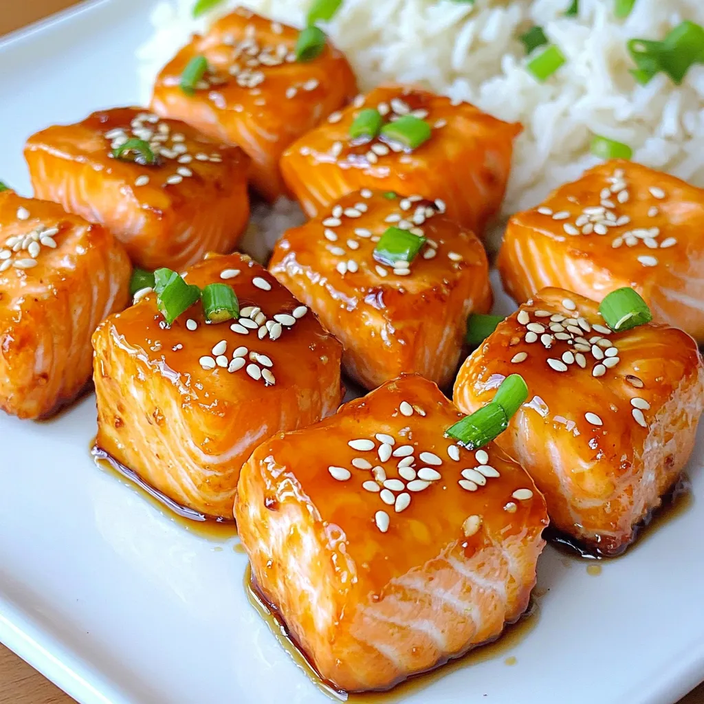Air Fryer Teriyaki Salmon Bites Quick and Flavorful Dish