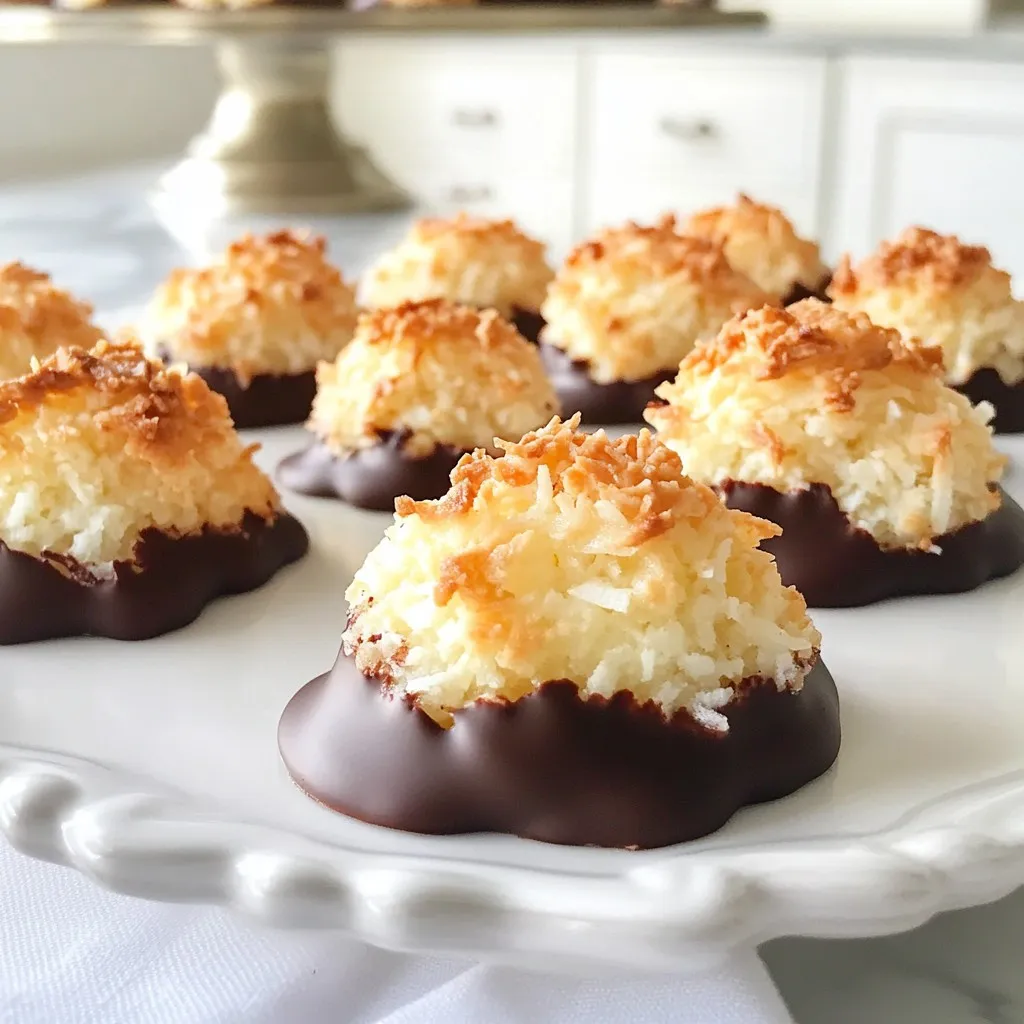 Chocolate Coconut Macaroons Tasty and Easy Recipe