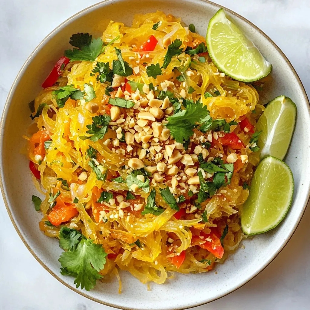 Spaghetti Squash Pad Thai Flavorful and Easy Meal