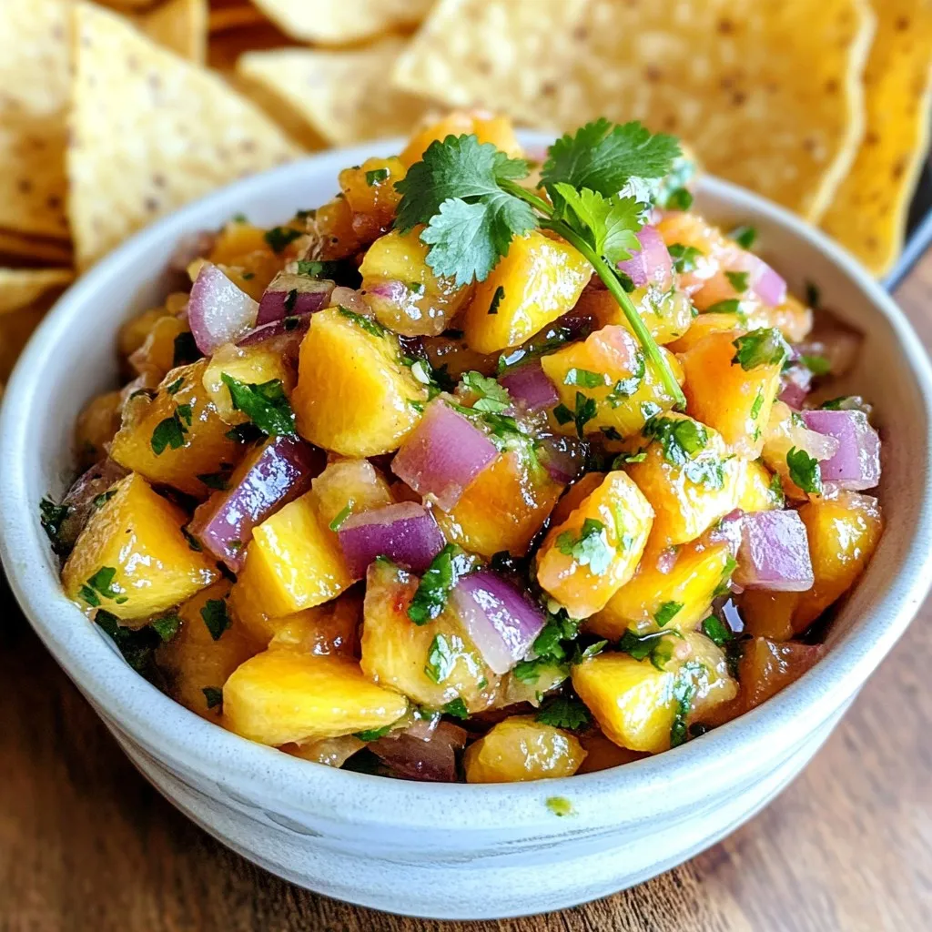 Fresh Peach Salsa Tangy and Flavorful Summer Treat