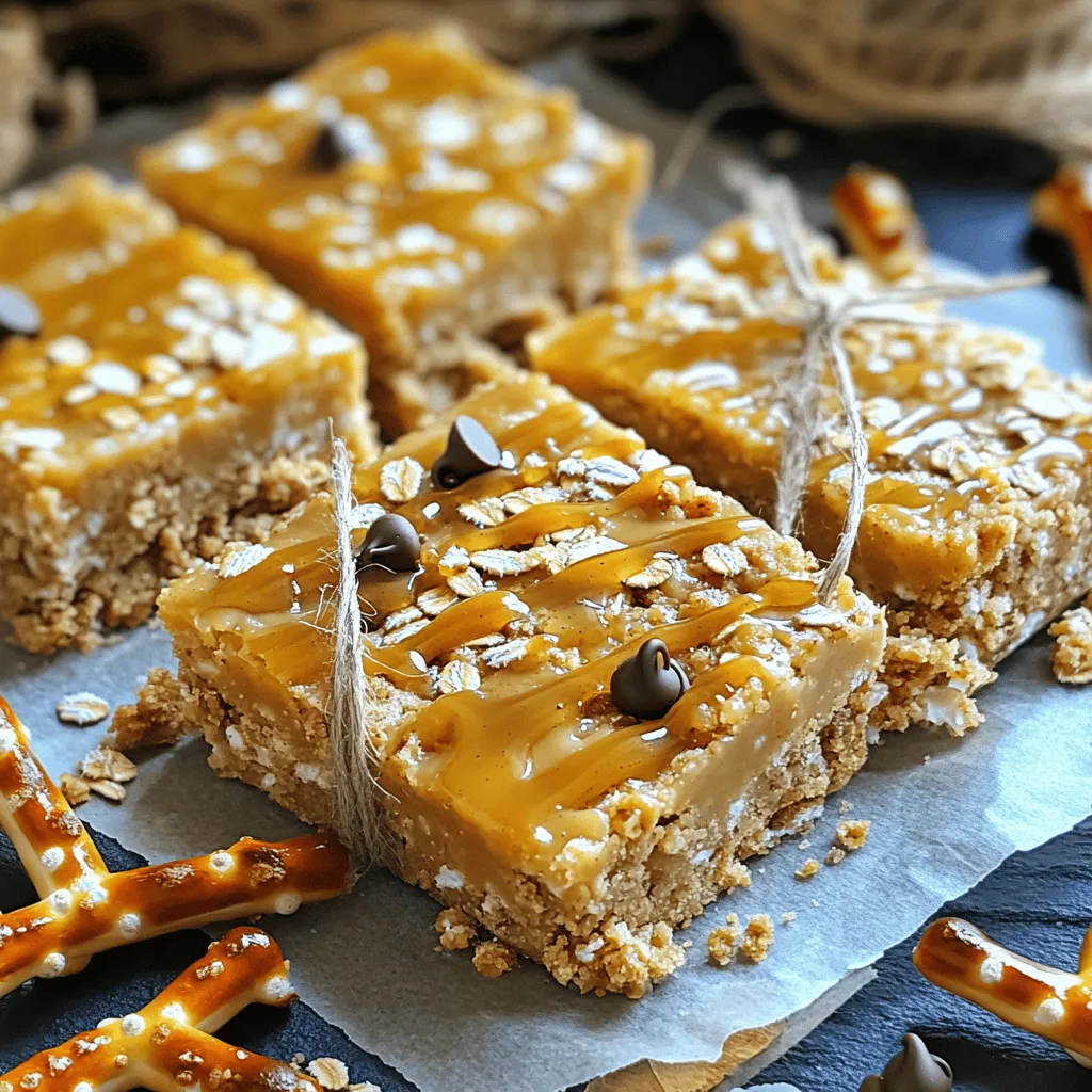 No-Bake Peanut Butter Pretzel Bars Easy and Quick Treat