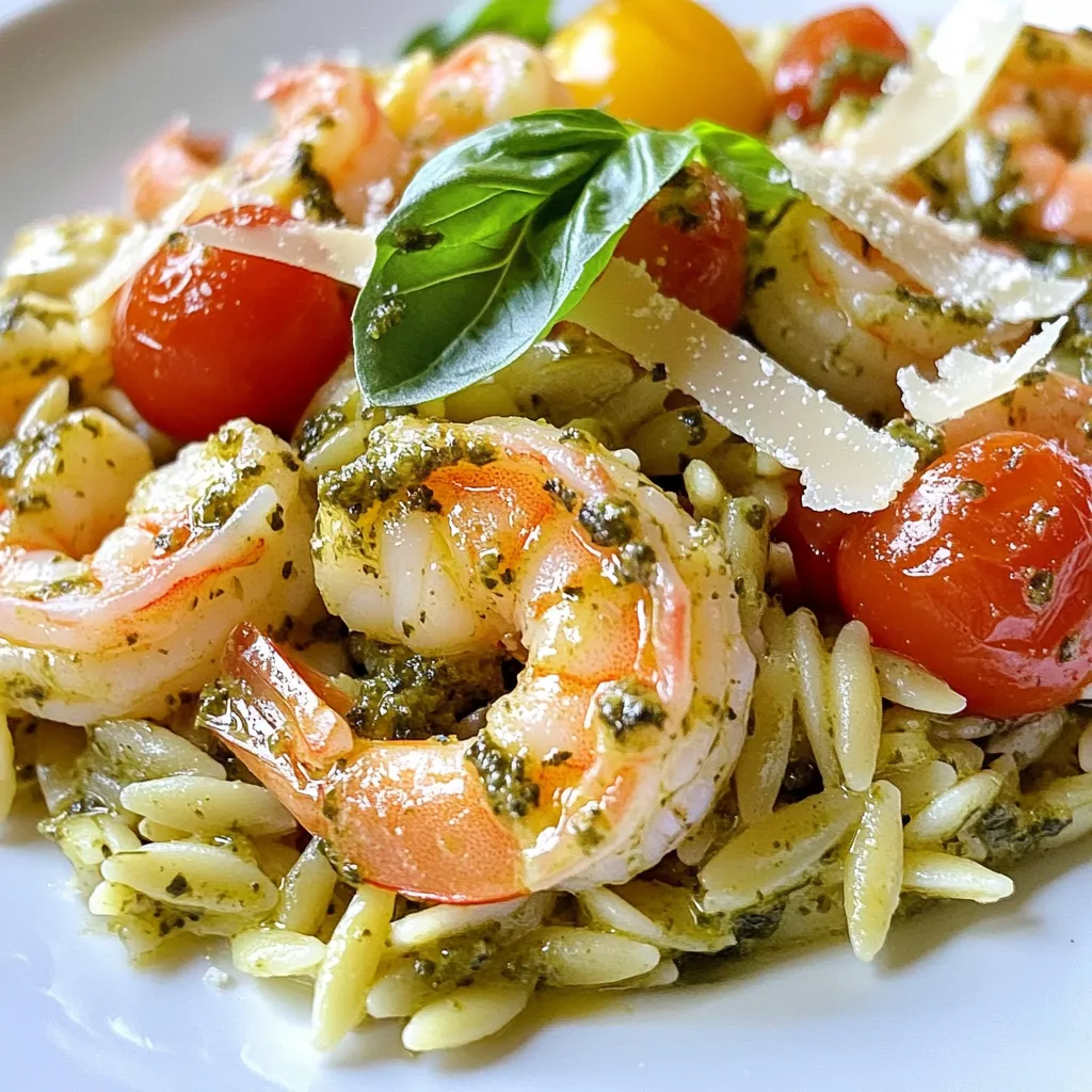 Pesto Shrimp Orzo Quick and Flavorful Dinner Recipe