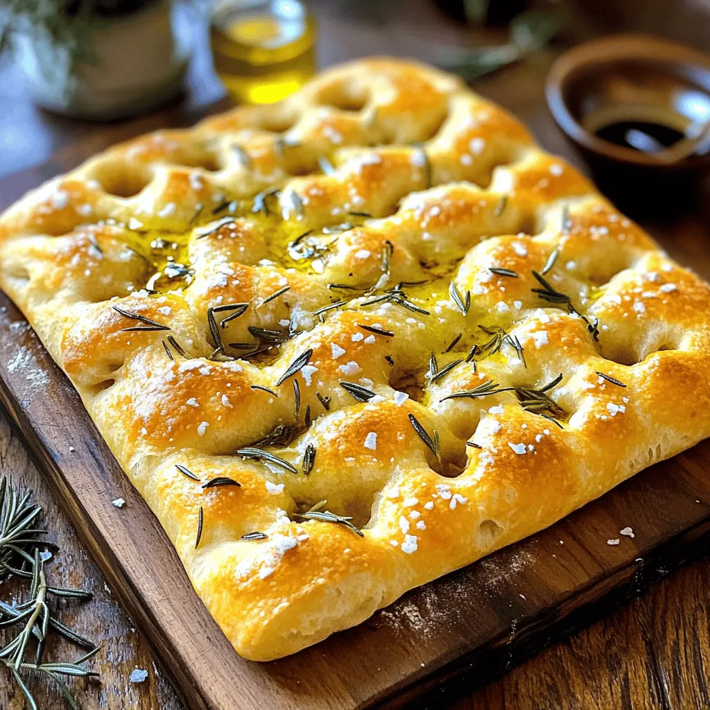 Garlic Rosemary Focaccia Simple and Flavorful Recipe