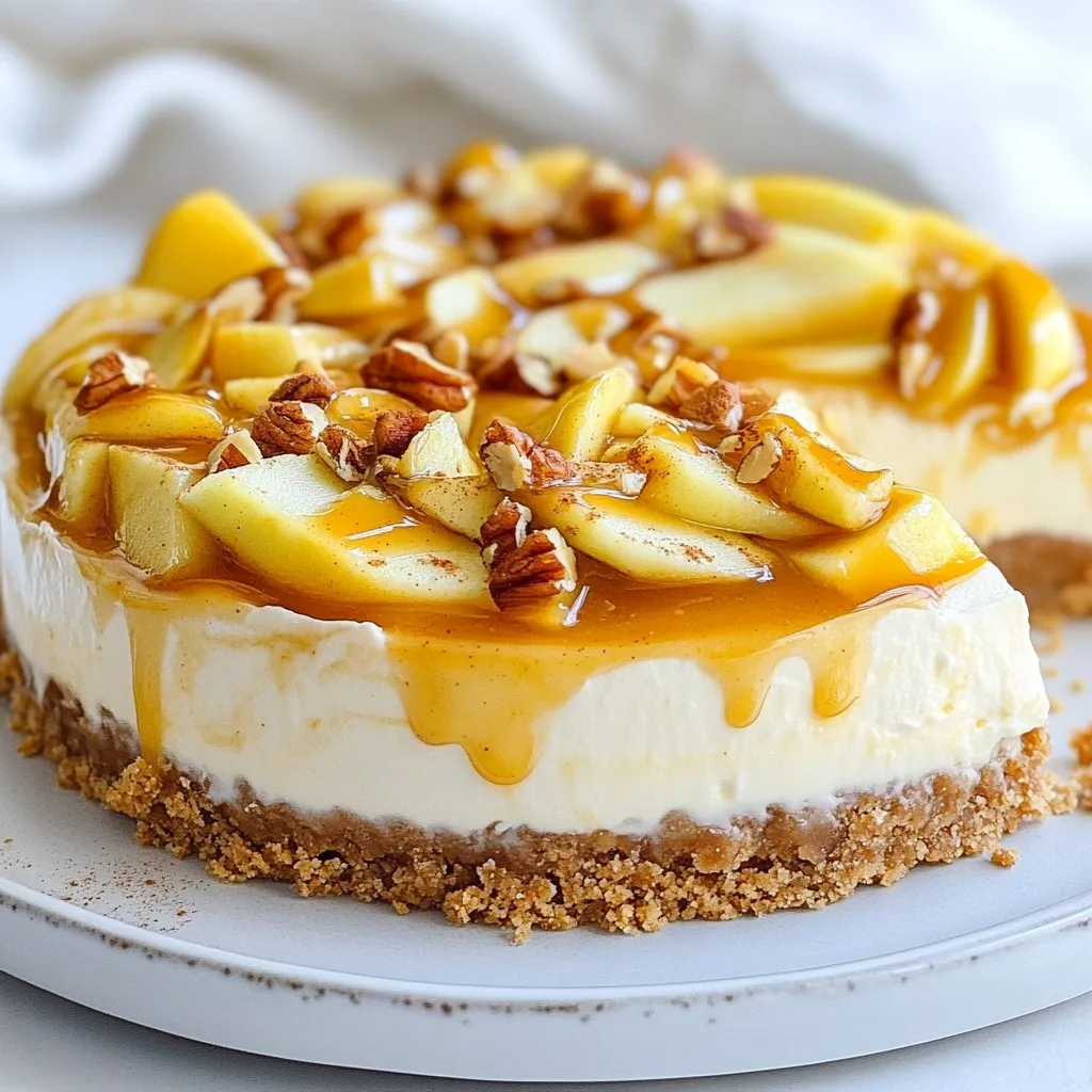 No-Bake Caramel Apple Cheesecake Delightful Dessert