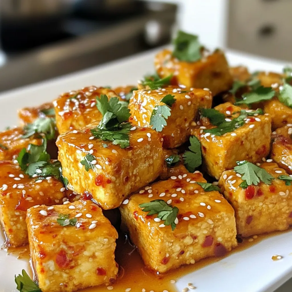 Spicy Honey Garlic Tofu Bites Flavorful and Easy Recipe