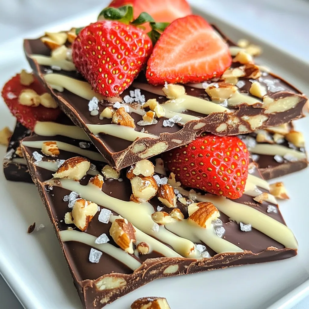 Chocolate Covered Strawberry Bark Delightful Treat