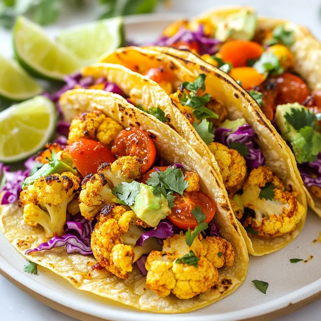Roasted Cauliflower Tacos Flavorful and Nutritious Meal
