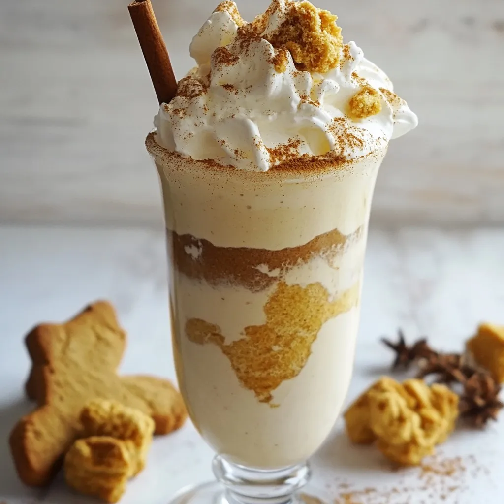 Gingerbread Milkshake Delicious Festive Treat Recipe