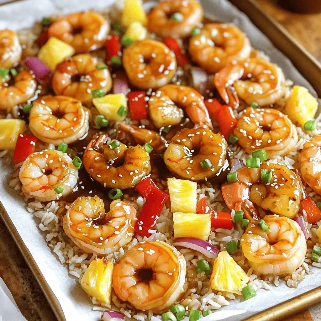 Sheet Pan Teriyaki Shrimp &#038; Pineapple Delight