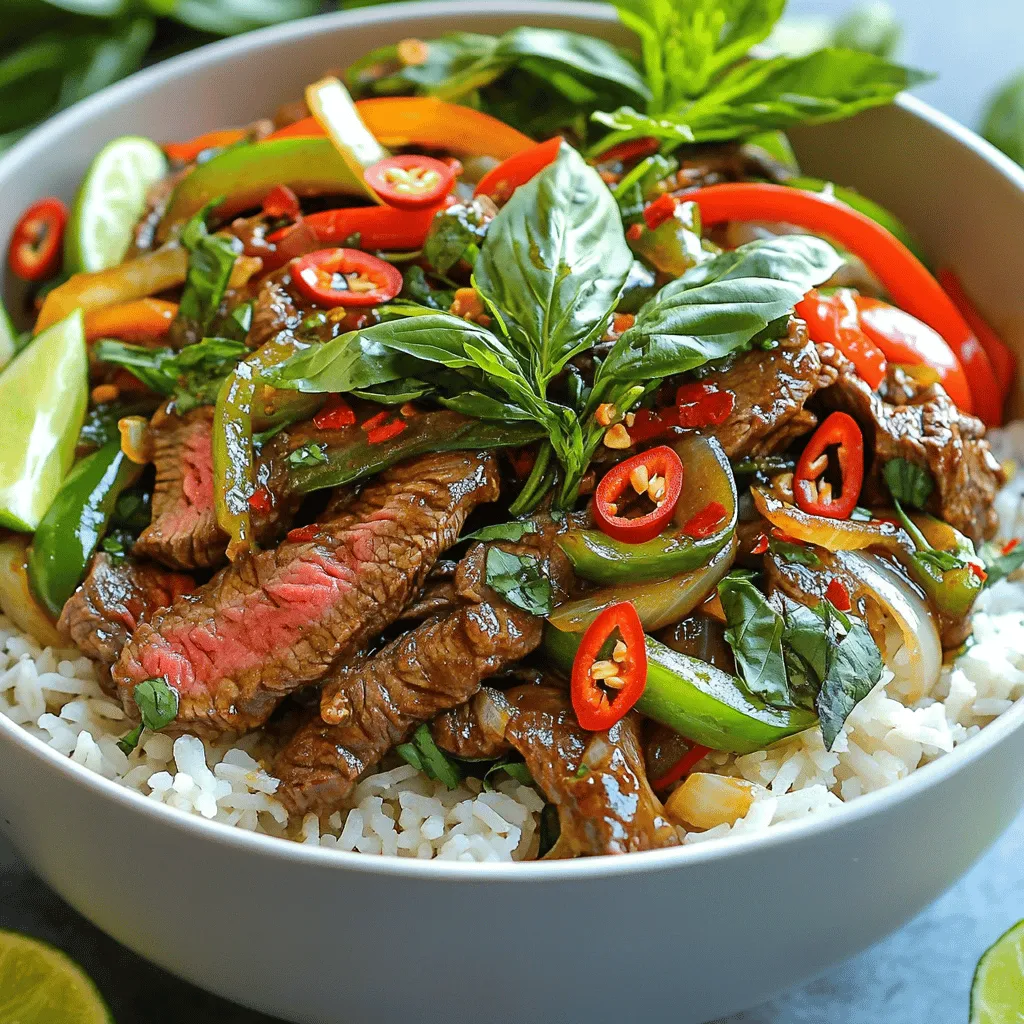 Thai Basil Beef Stir-Fry Simple and Flavorful Meal