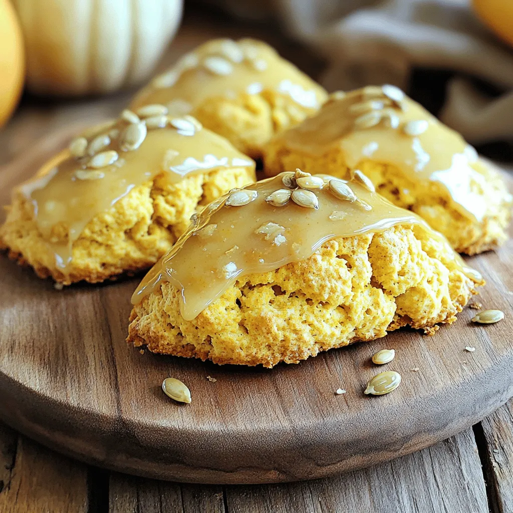 Maple Glazed Pumpkin Scones Delightful Fall Treat