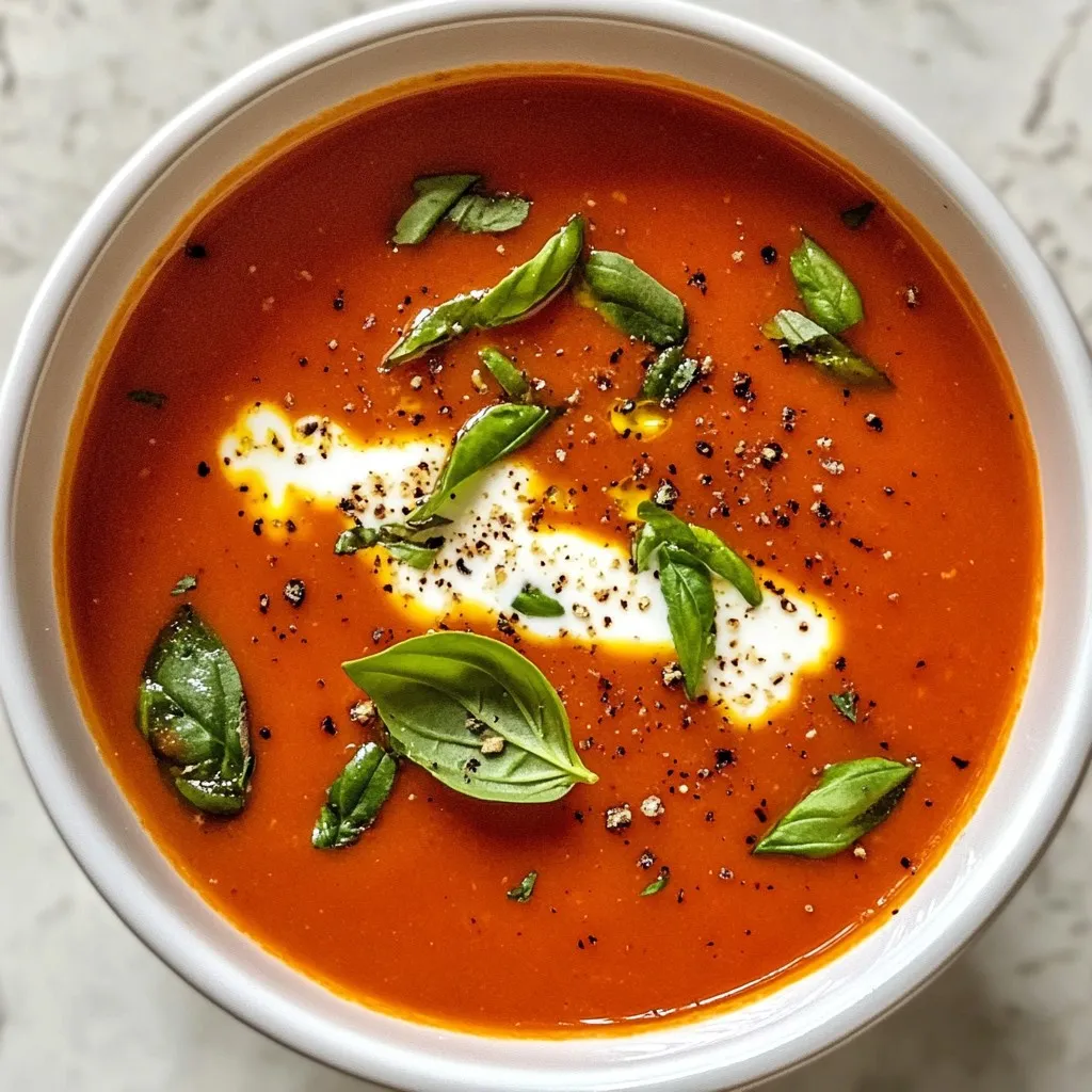 Roasted Red Pepper Tomato Soup Flavorful and Easy Recipe