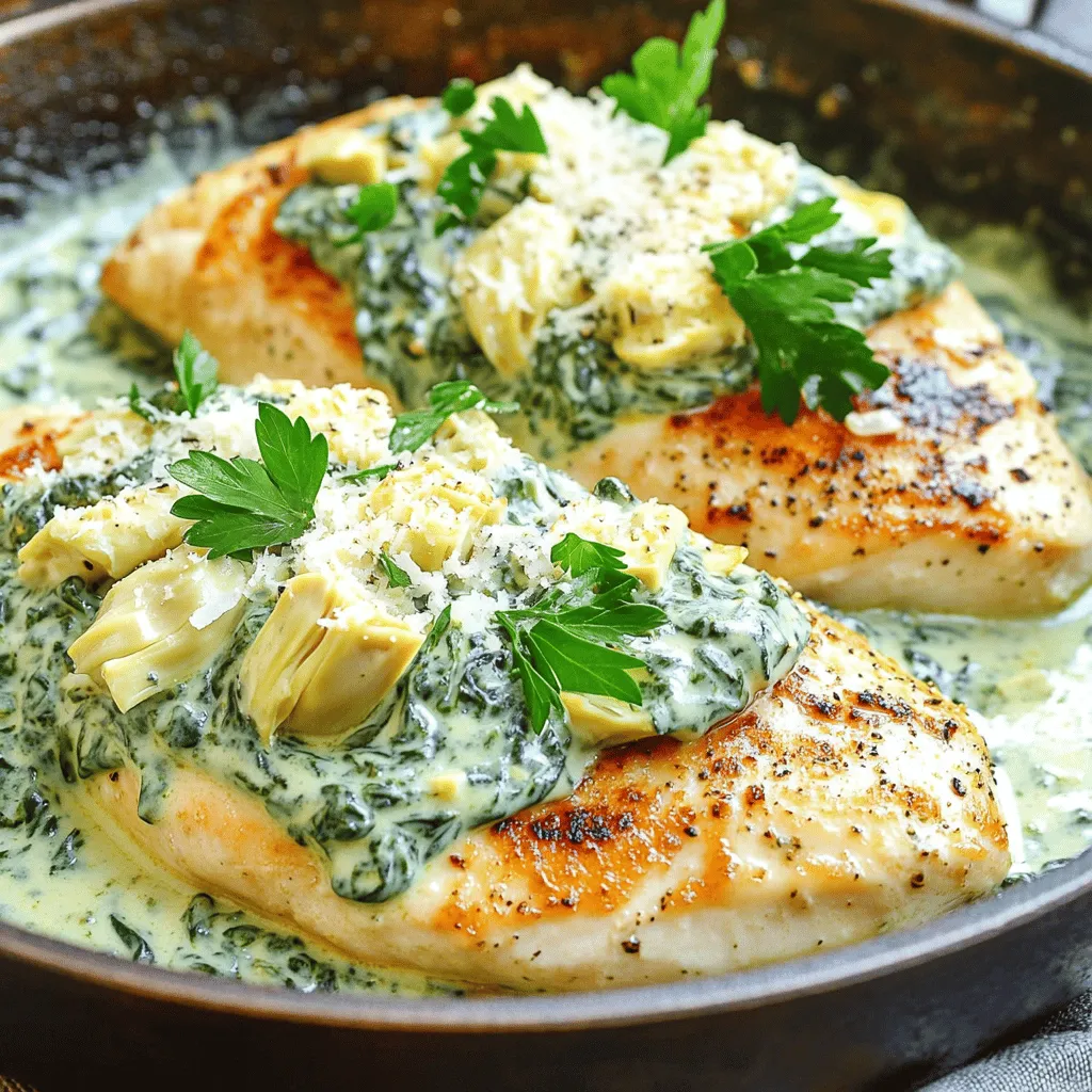 Creamy Spinach Artichoke Chicken Delightfully Easy Meal