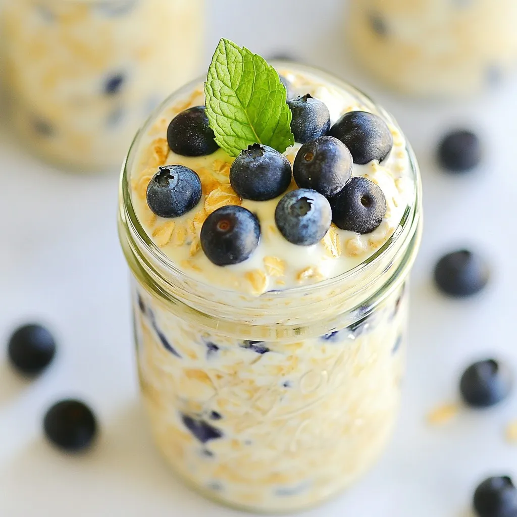 Blueberry Cheesecake Overnight Oats Easy and Delicious