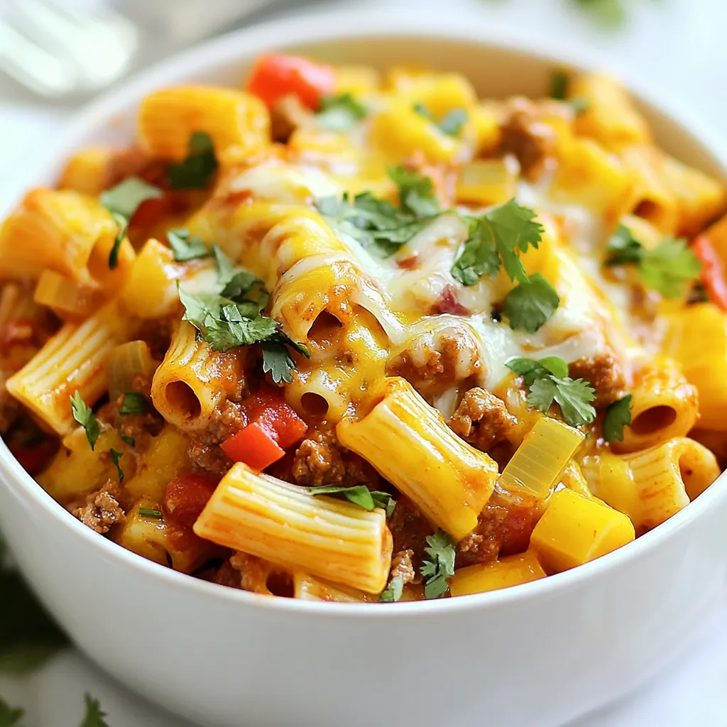 One Pot Enchilada Pasta Tasty and Simple Dinner