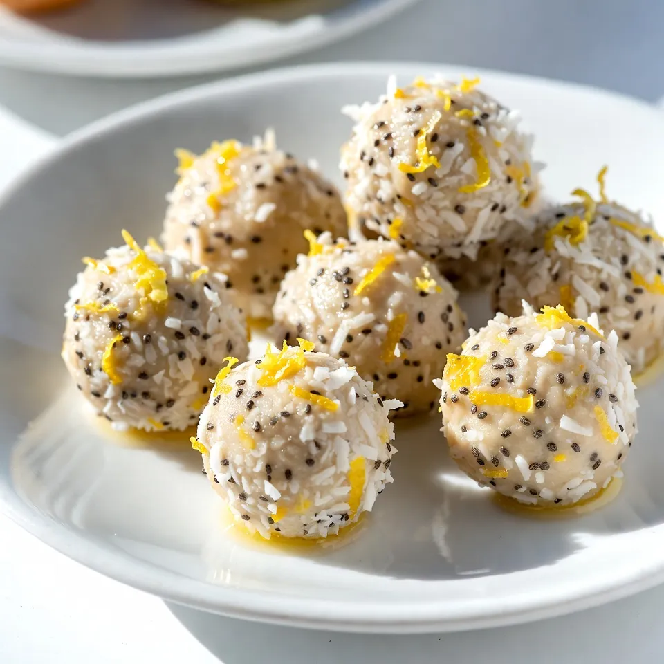 Lemon Coconut Energy Balls Easy Healthy Snack Recipe