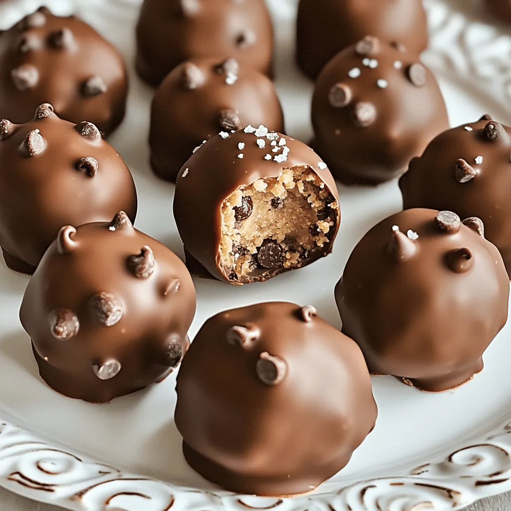 Chocolate Chip Cookie Dough Truffles Irresistible Treat