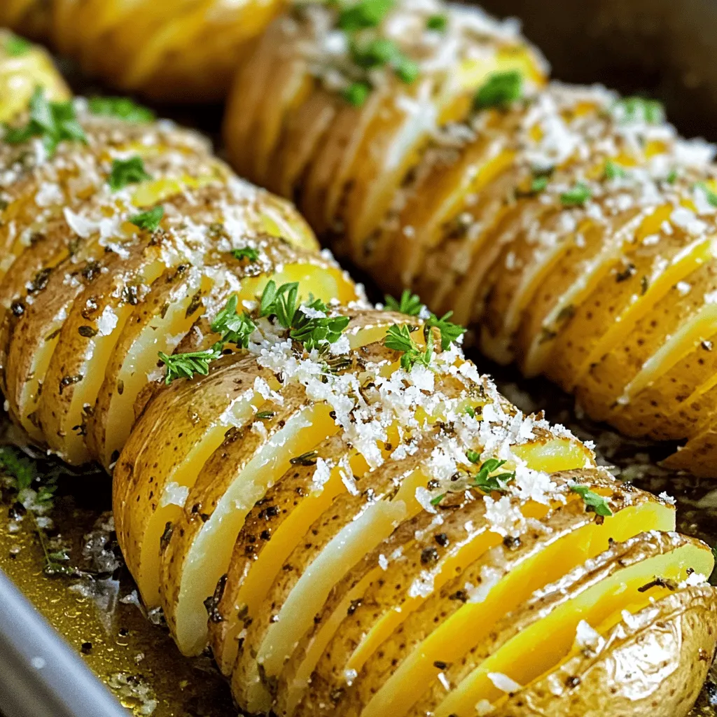 Parmesan Herb Hasselback Potatoes Crispy and Flavorful