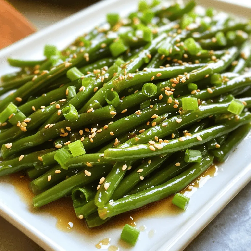 Sesame Soy Glazed Green Beans Flavorful Side Dish