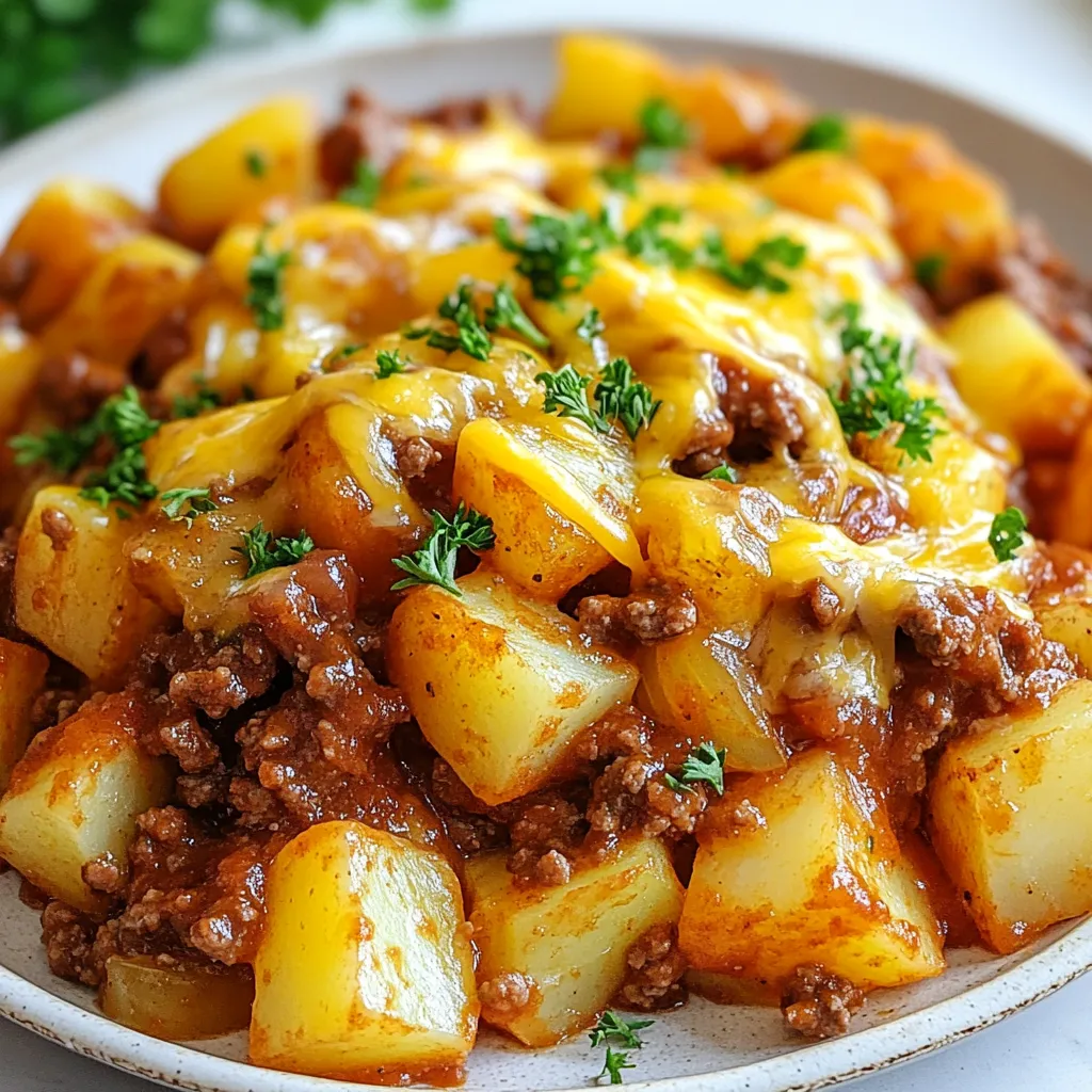 Tasty Sloppy Joe Potato Skillet Easy Weeknight Meal