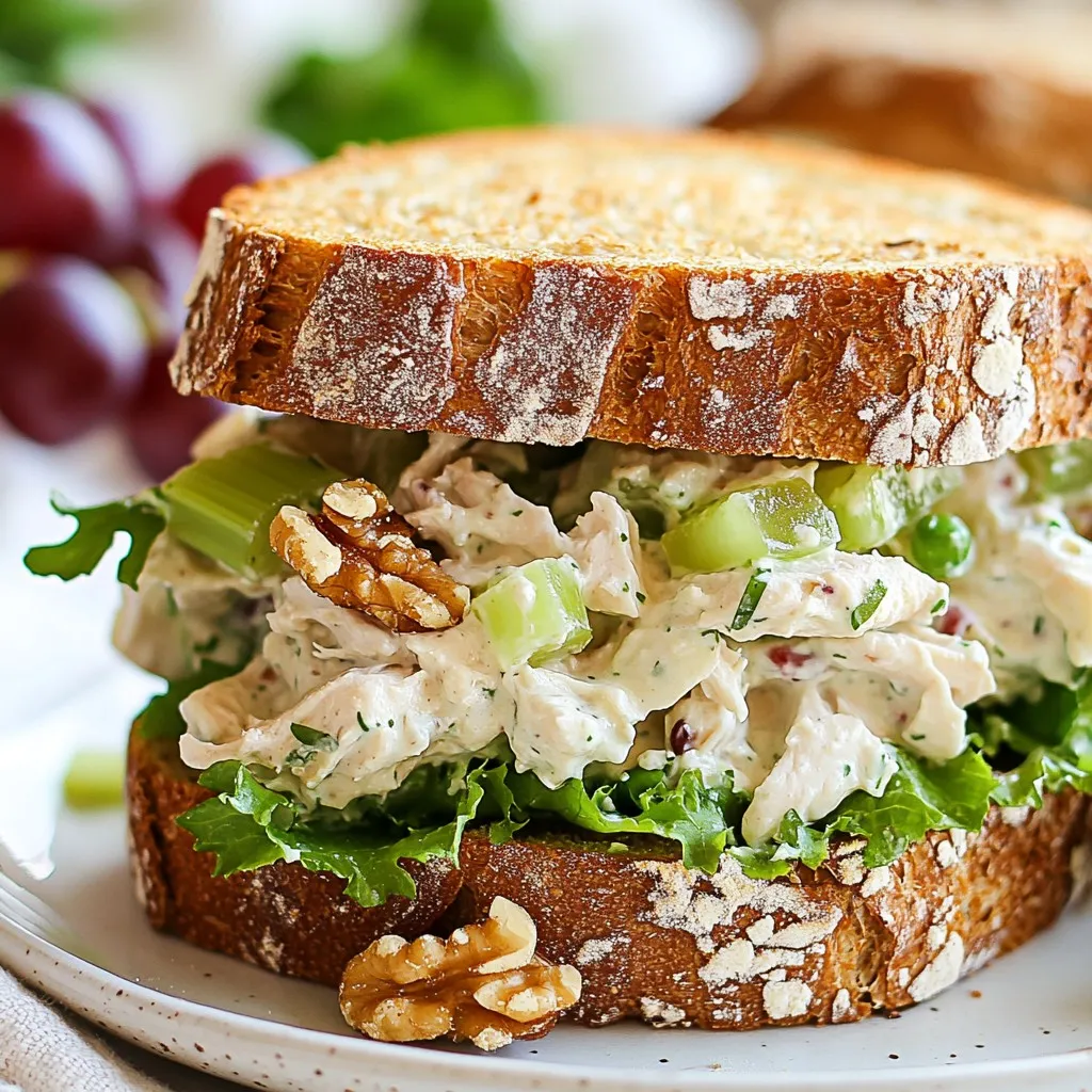 Greek Yogurt Chicken Salad Sandwiches Quick and Tasty