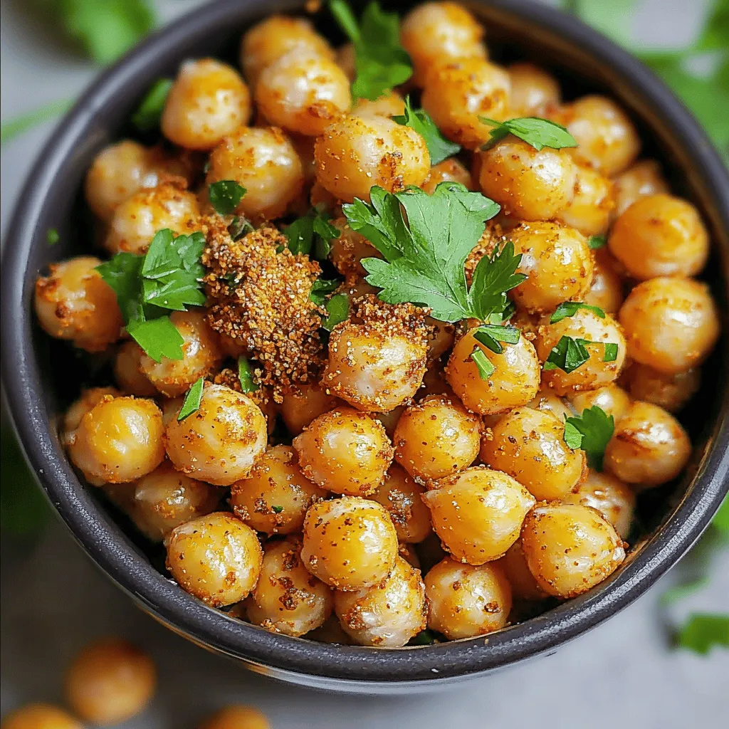 Crispy Air Fryer Chickpeas Flavorful Snack Recipe