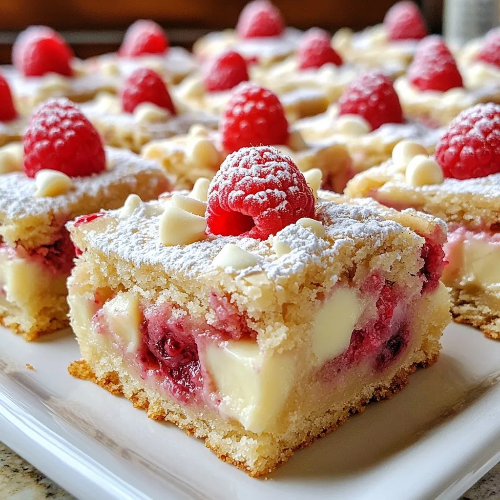 White Chocolate Raspberry Blondies Delicious and Easy Treat