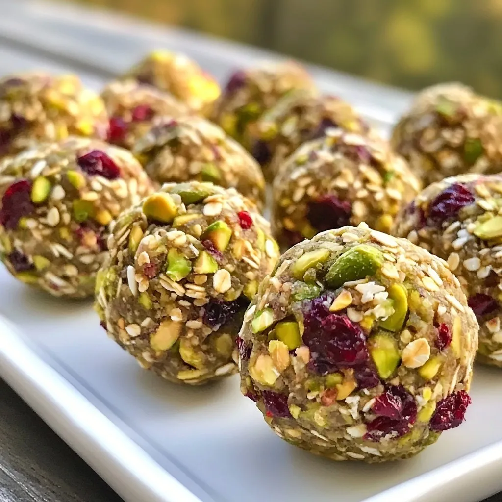 Cranberry Pistachio Energy Bites Healthy Snack Fix