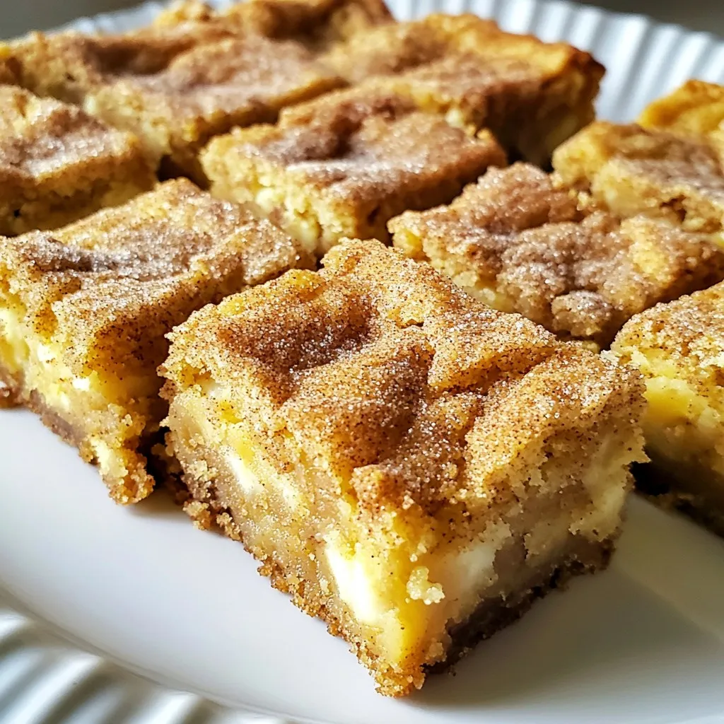 Snickerdoodle Blondies Tasty and Easy Dessert Recipe