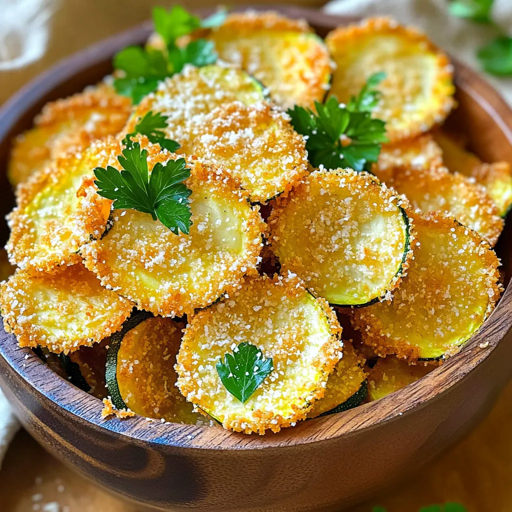 Air Fryer Parmesan Zucchini Chips Crispy and Tasty