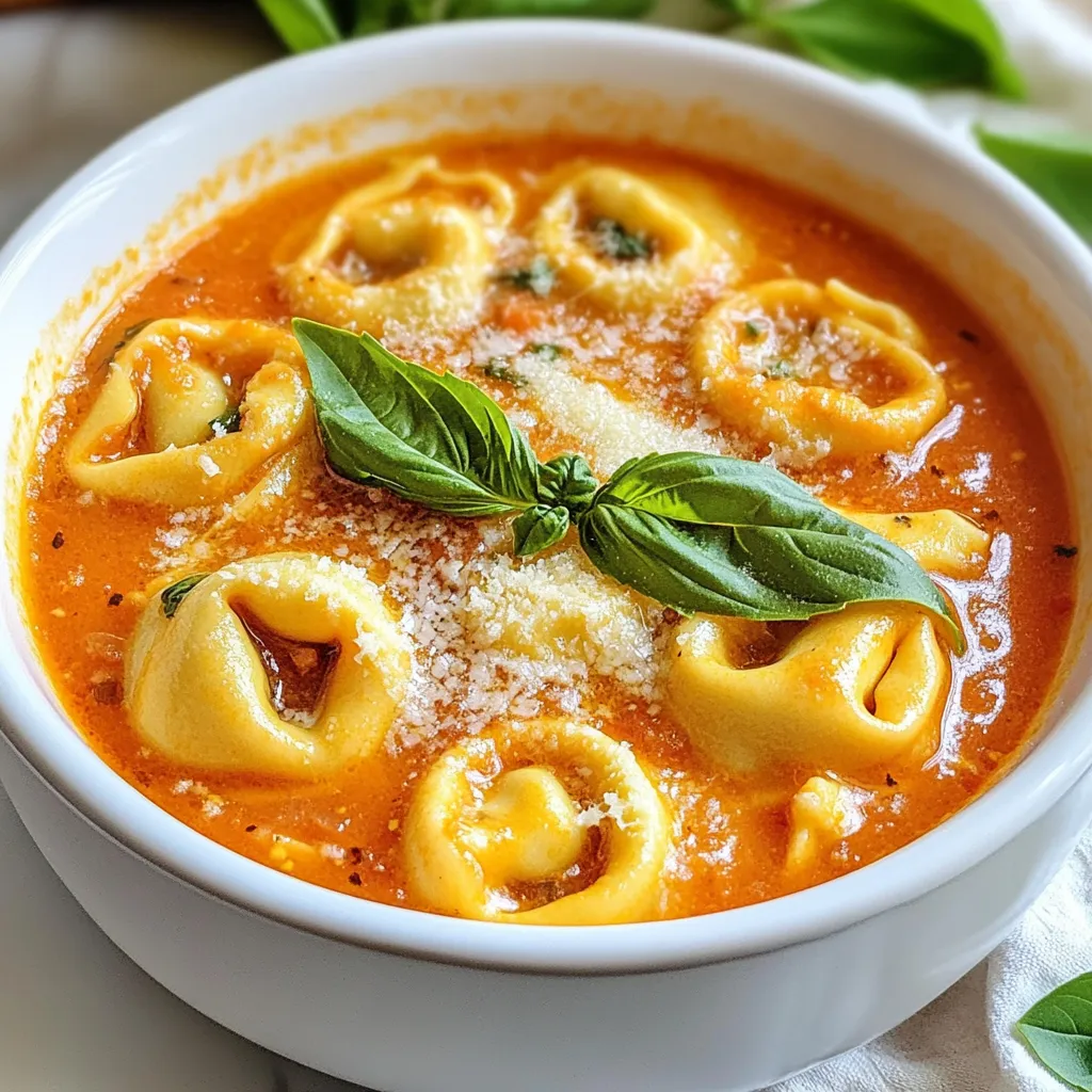 Creamy Tomato Tortellini Soup Simple and Flavorful Delight