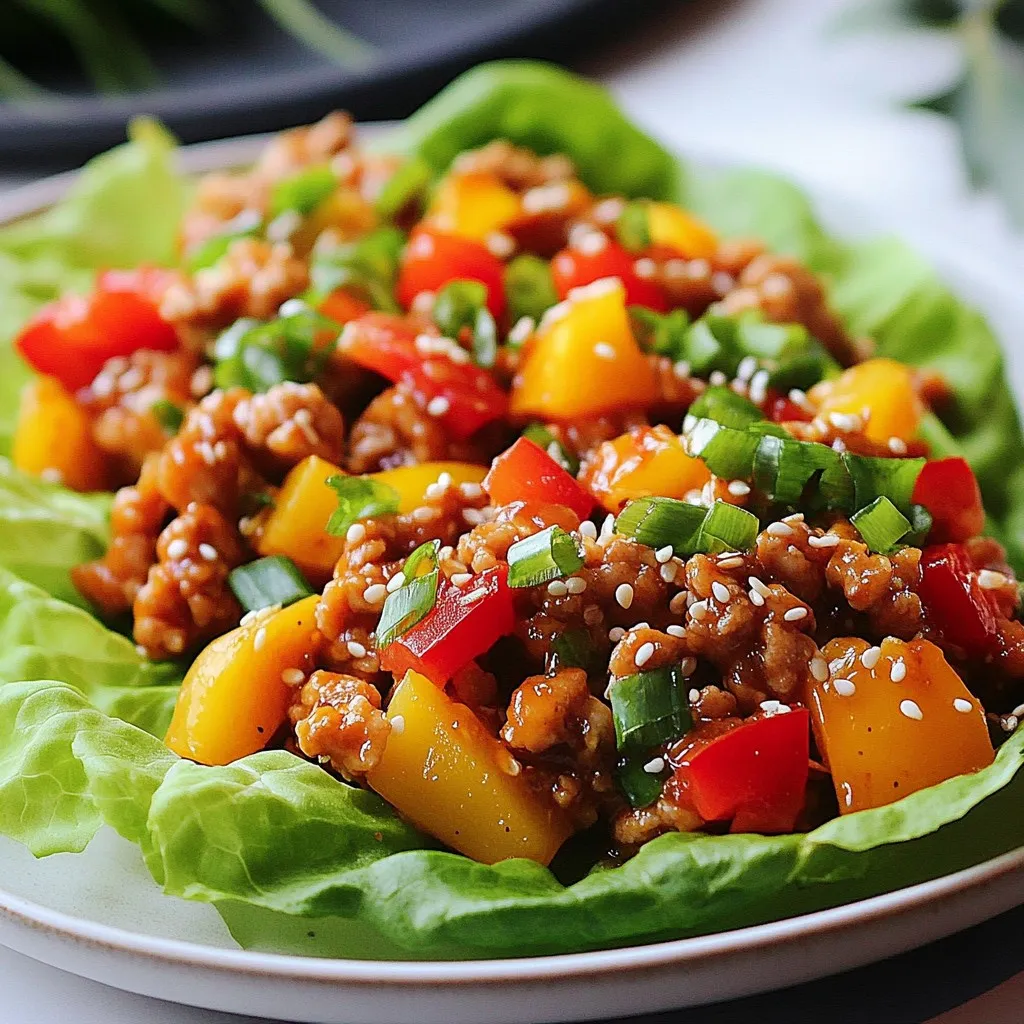 Sweet Chili Chicken Lettuce Wraps Flavorful and Easy
