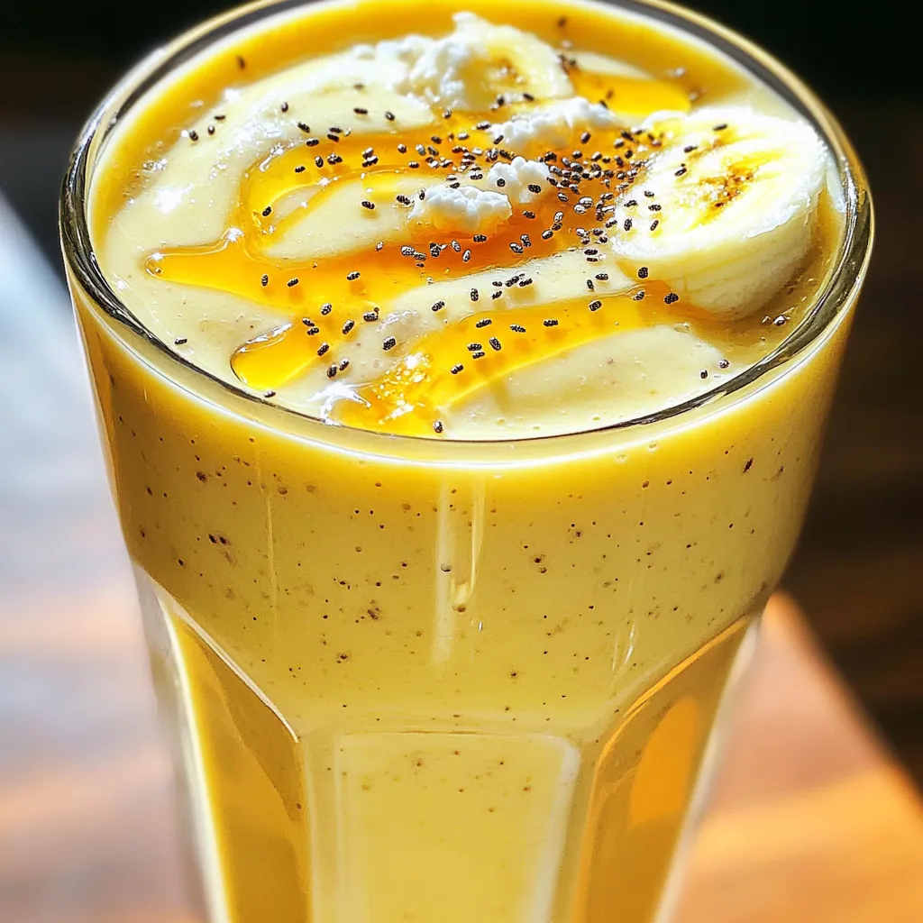 Cottage Cheese Banana Smoothie High Protein Recipe