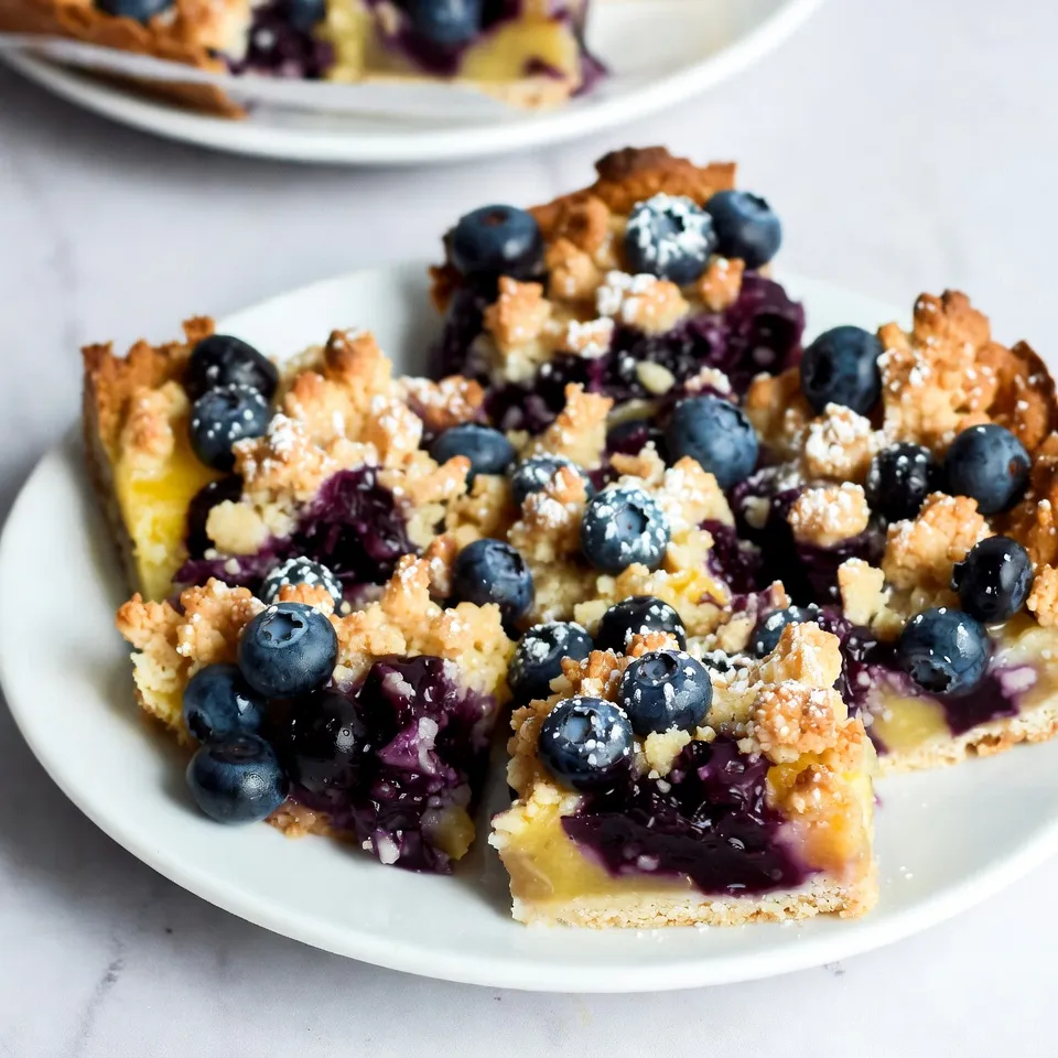 Lemon Blueberry Crumble Bars Tasty and Simple Recipe