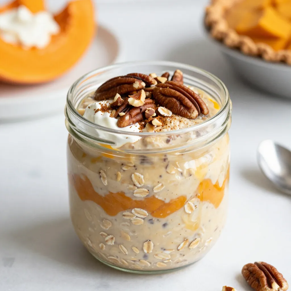 Pumpkin Pie Overnight Oats Creamy and Delicious Meal