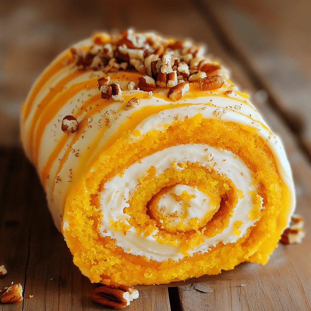 Pumpkin Spice Cream Cheese Roll Delightful Dessert Recipe