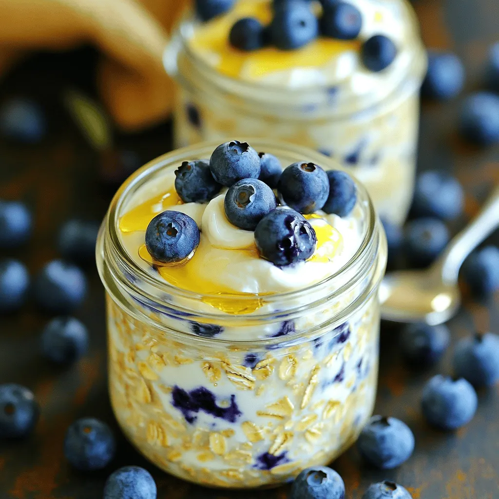 Blueberry Cheesecake Overnight Oats Delightful Recipe