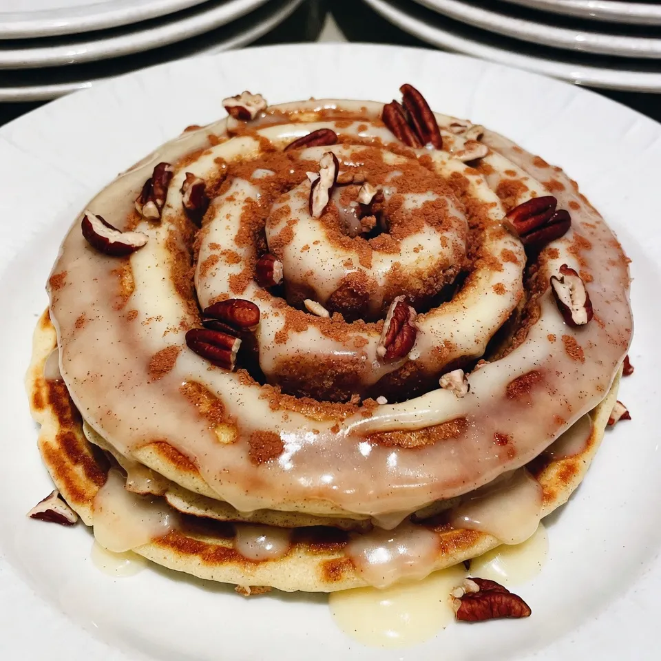 Cinnamon Roll Pancakes Delightful Breakfast Treat
