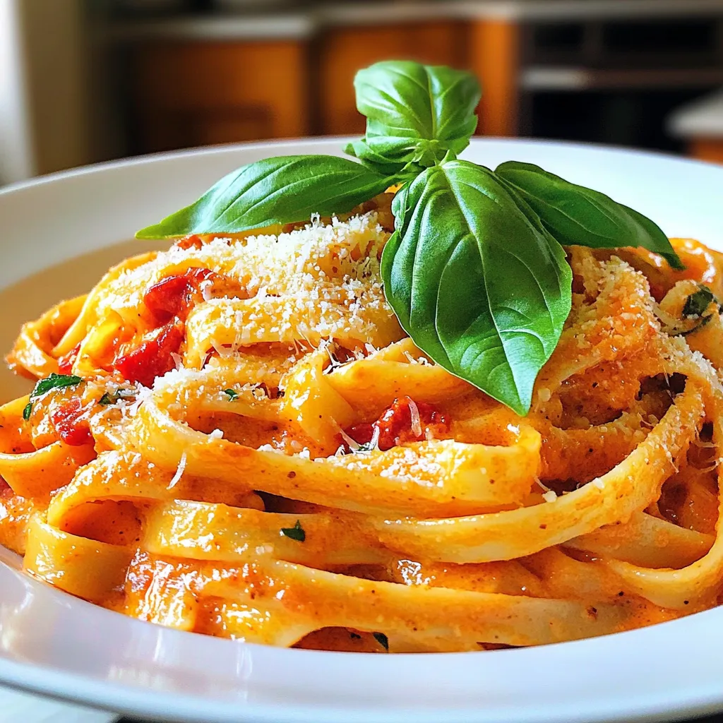 Creamy Roasted Red Pepper Pasta Delightful Dinner Recipe