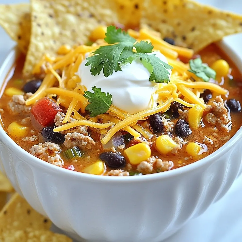 Loaded Taco Soup Flavorful and Comforting Dish