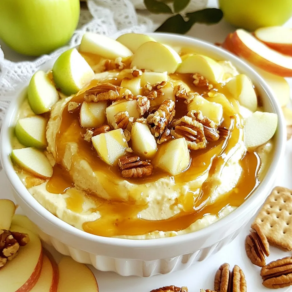 Caramel Apple Cheesecake Dip Decadent and Fluffy Delight