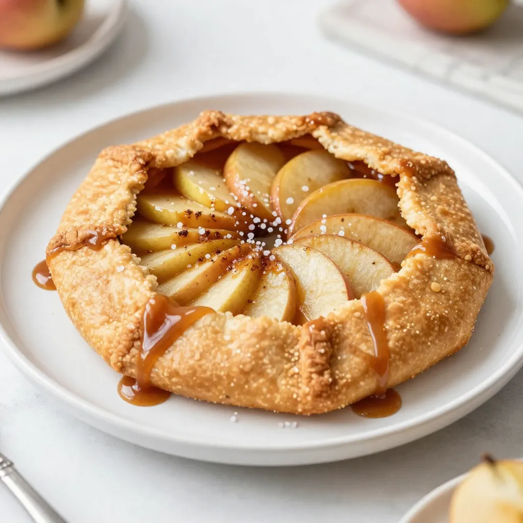 Salted Caramel Apple Galette Tasty and Simple Recipe