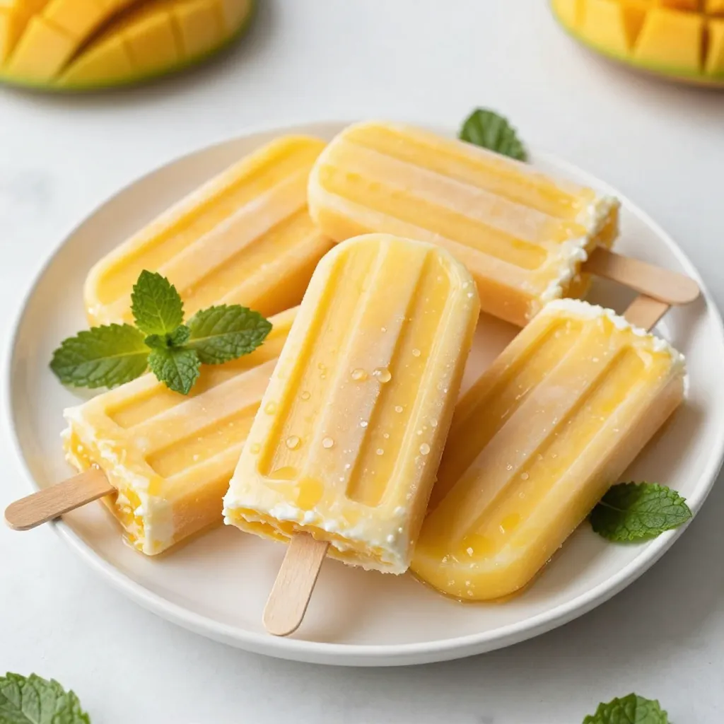 Mango Lassi Popsicles Refreshing Summer Treat