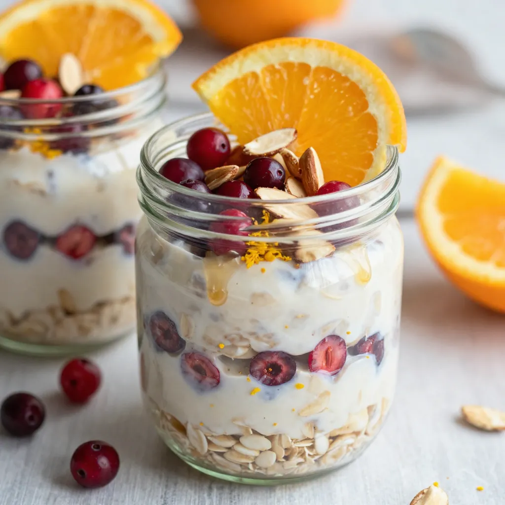 Cranberry Orange Overnight Oats Flavorful Breakfast Boost