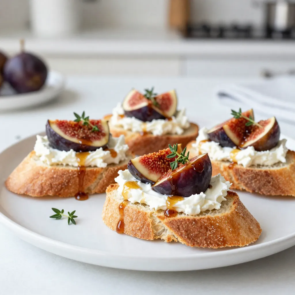 Goat Cheese Fig Crostini Flavorful and Simple Appetizer