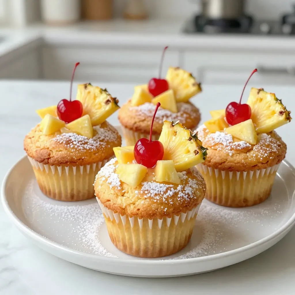 Pineapple Upside-Down Cupcakes Delightful Dessert Treat