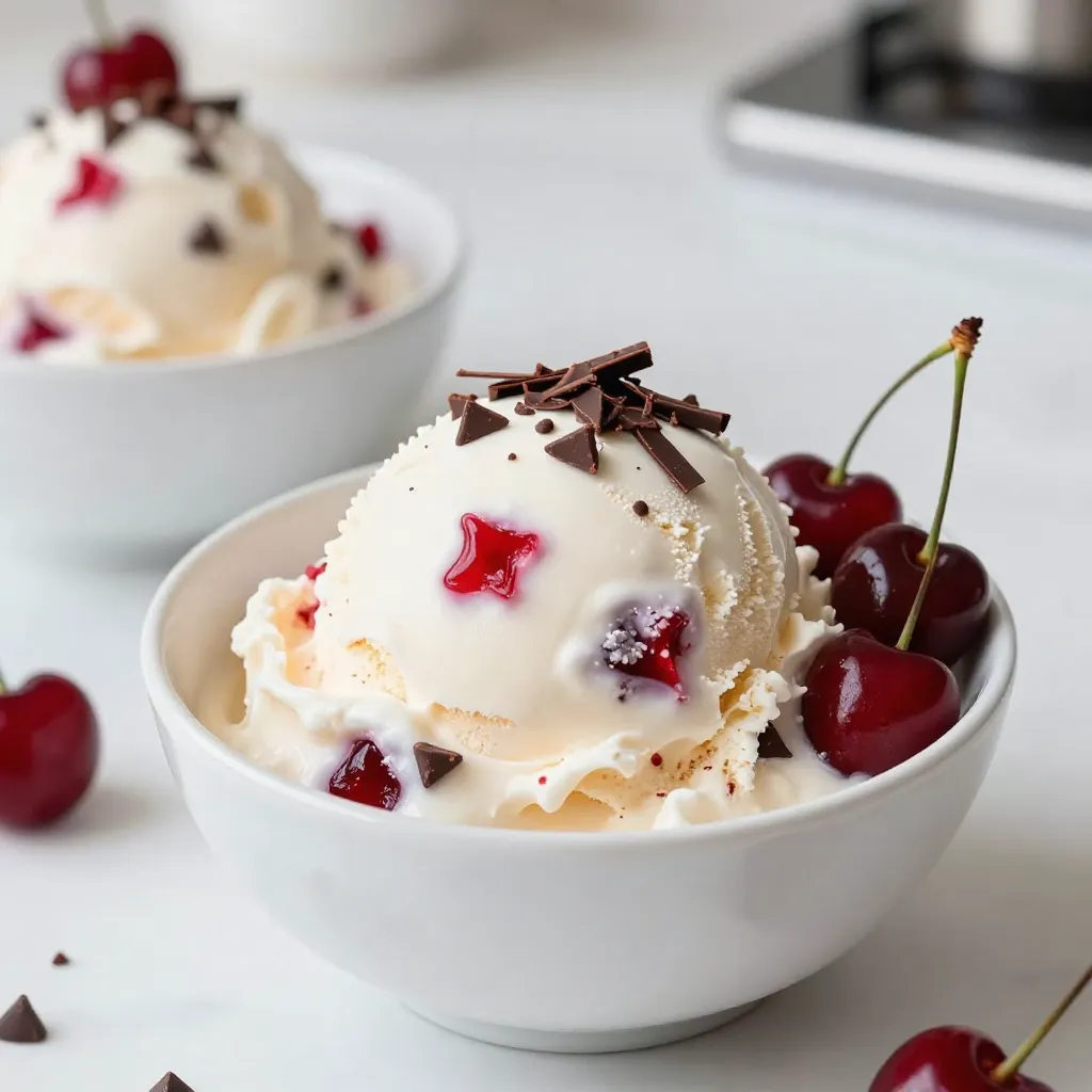 Cherry Chocolate Chip Ice Cream Delightful Treat Recipe