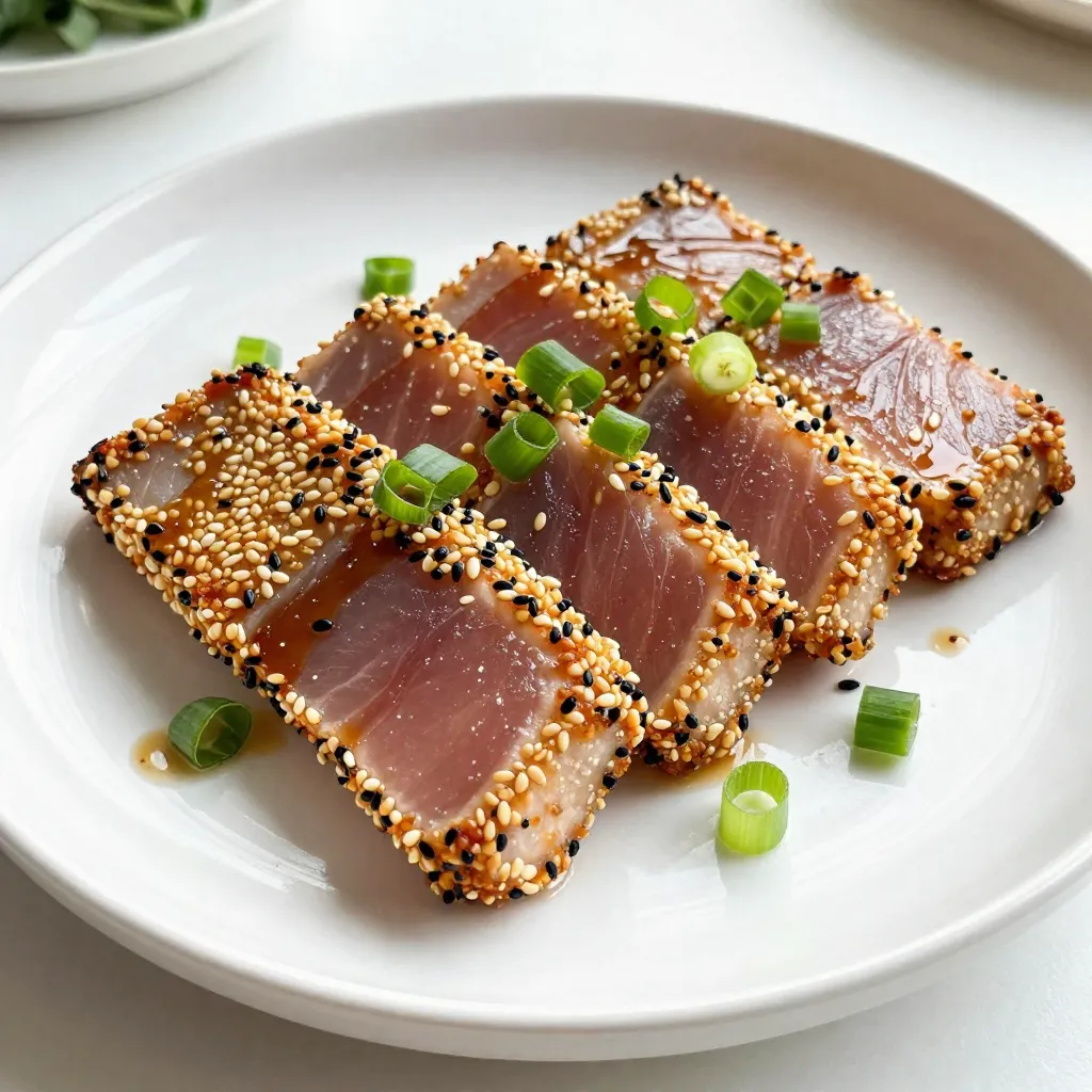 Sesame Crusted Ahi Tuna Delightful Flavor Combo